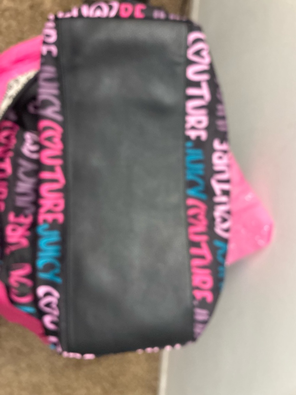 Juicy couture Love Letter duffle. Big juicy tote. Black background - Picture 2 of 11